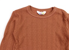 Joha brændt orange top merinould/silke